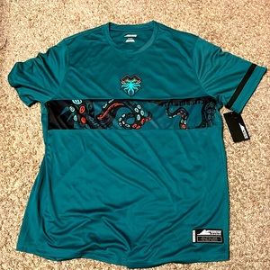 Call of Duty League short-sleeved jersey. Florida mutineers. Teal. Mens XL